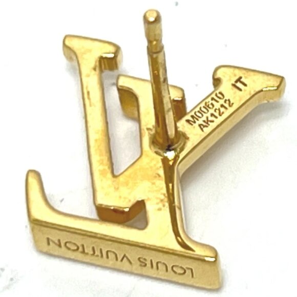 LOUIS VUITTON M00610 LV Iconic Dorelle Accessories Pierce Metal Gold - Picture 3 of 5